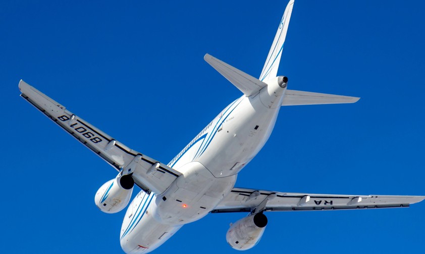 Ein Superjet 100 von Gazpromavia: Die Airline betreibt insgesamt zwölf Flugzeuge.
