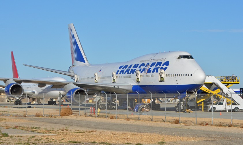 Victorville: Diese Boeing 747 wurde nach dem Aus von Transaero in der kalifornischen Wüste abgestellt.