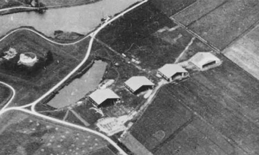 Amsterdam Schiphol startete 1916 als militärisches Flugfeld. Hier ein Blick von oben.