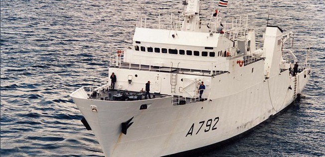 Französisches Militärschiff «Borda»: Dasselbe Modell, wie die Laplace, die nun das Blackbox-Signal empfangen hat.