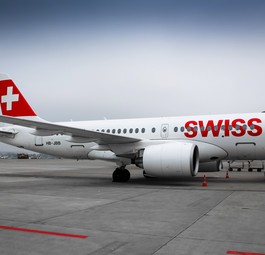 Airbus A220 von Swiss: Vier der Jets mussten am Boden bleiben.