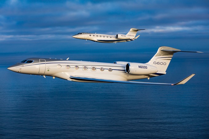 Platz 2 teilen sich gleich sechs Jets: von Gulfstream G700, G650ER, G600 und G500 (im Bild) sowie von Bombardier Global 8000 und Global 7500. Alle erreichen einen MOM von 0.925.