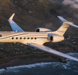 Die schnellsten Businessjets der Welt: Platz 5 sichert sich die Gulfstream G550 mit einem Maximum Operating Mach MOM von 0.885. Bei einem Wert von 1 wäre Schallgeschwindigkeit erreicht.