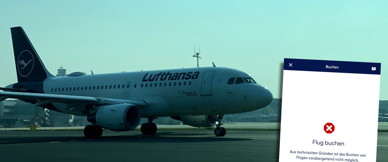 Lufthansa-Jet und gescheiterter Buchungsversuch: Keine Premiere.
