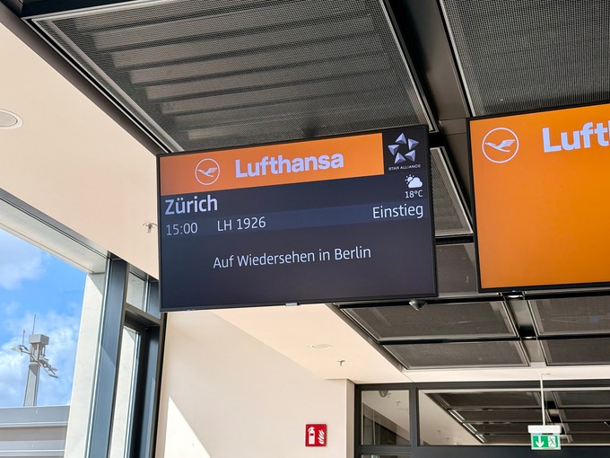 Dann ging es pünktlich los mit Flug LH1926.