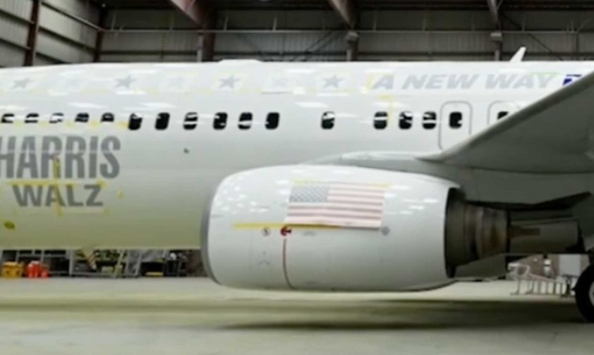 Das Wahlkampfflugzeug der Demokraten: Die Boeing flog früher in Europa.