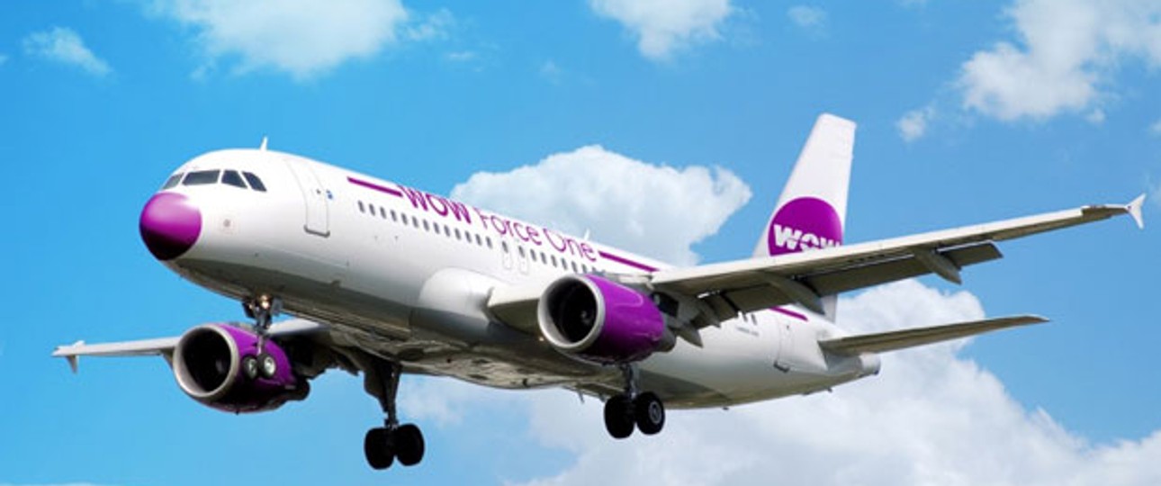 Wow Air startet mit zwei Airbus A320's.