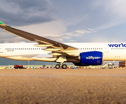 Airbus A350 von World 2 Fly: Bald öfter in Bratislava zu sehen.