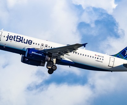 Airbus A320 von Jetblue: Heikles Zusammentrefffen vor Venezuela.