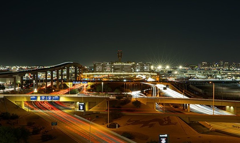 Flughafen Phoenix in der Nacht: Es kam zu einer ungewöhnlichen Situation.