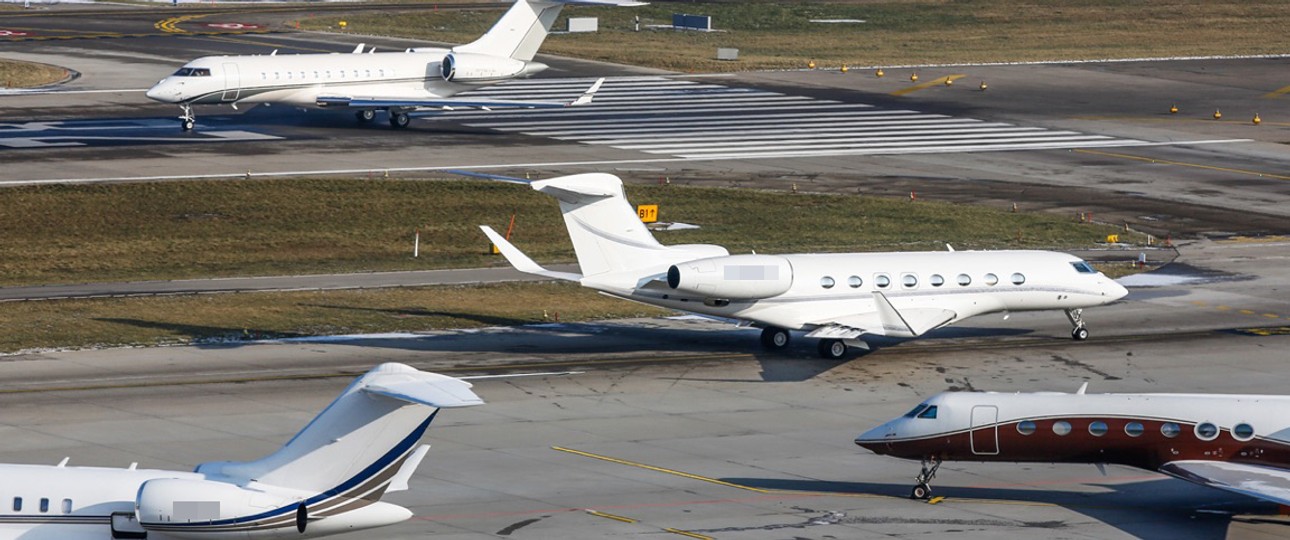 Businessjets: Verkehrsmittel der Wahl beim WEF.