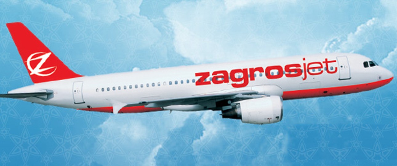 Airbus A320 in den Farben von Zagrosjet: Ehrgeizige Ziele.