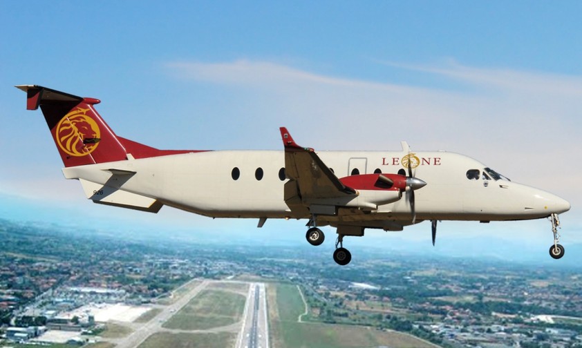 Kleiner Flieger: Mit der Beech 1900D bedient Leone ihre Routen.