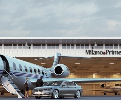 Businessjet am Flughafen Linate: Das Flughafenmanagement hat die Preise massiv erhöht.