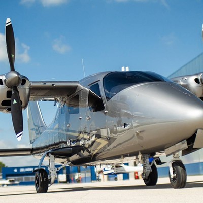 Eine Tecnam P2006T: Mit diesem Flugzeugtyp will Air Taxi Express das Uber der Luftfahrt werden.