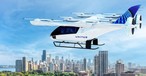 Flugtaxi von Eve im United-Look: Sollen schon ab 2026 unterwegs sein.