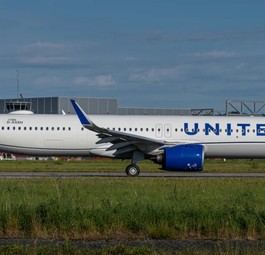 Airbus A321 Neo in United-Farben: Airbus hofft auf eine Chance.