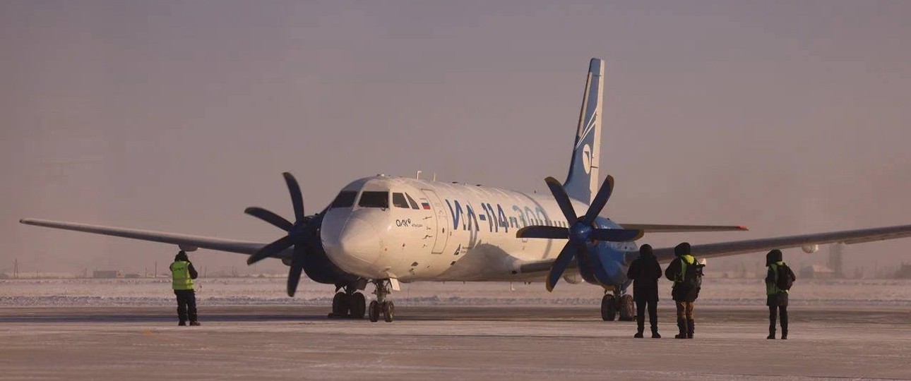Die Ilyushin Il-114-300 in der Kälte des Fernen Ostens: Soll alte Antonov-Modelle ablösen.