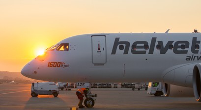 Embraer E2 von Helvetic: Bald nach Tel Aviv unterwegs.