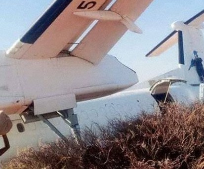 Die verunfallte Dash 8-400: Das Flugzeug ...