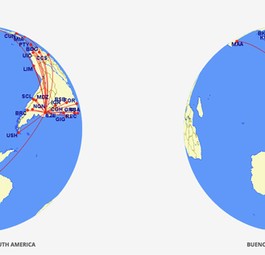 Screenshot von der Webseite der argentinische Handelskammer in Australien: So wirbt sie für die Route von Buenos Aires über Perth nach Asien.