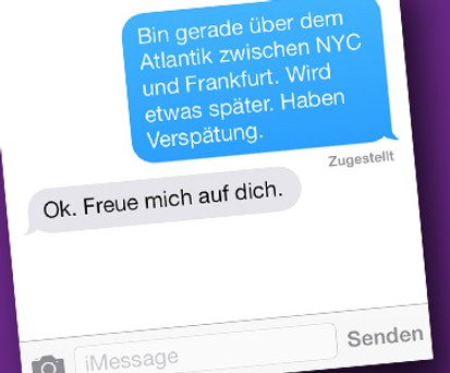 SMS aus dem Flieger: Bald schon möglich?