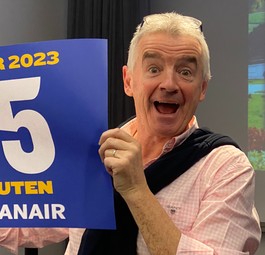 Ryanair-Chef Michael O’Leary: Nur 75 Strecken ab Wien.