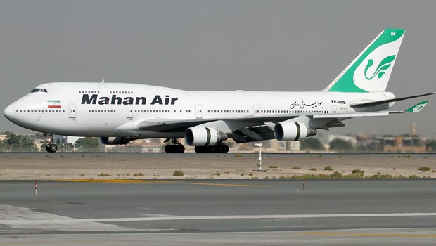 Boeing B747 von Mahan Air: In Indien festgehalten.