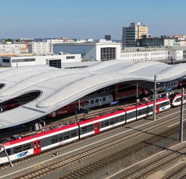 Hauptbahnhof Graz: Ab 2028 geht es nur noch von hier zum Flughafen Wien, nicht vom Airport.