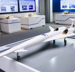 TMS-10 im Flug: Bei einem Erfolg soll ein Überschalljet für 15 Personen entstehen.