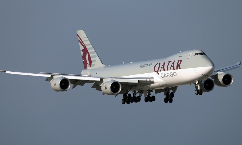 Eine von zwei Boeing  747-8F von Qatar Cargo: Die Flugzeuge verlassen in diesem Jahr die Flotte.
