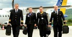 Crew von B&amp;H Airlines: Die Flugzeuge der bosnischen Airline fliegen bereits nicht mehr.