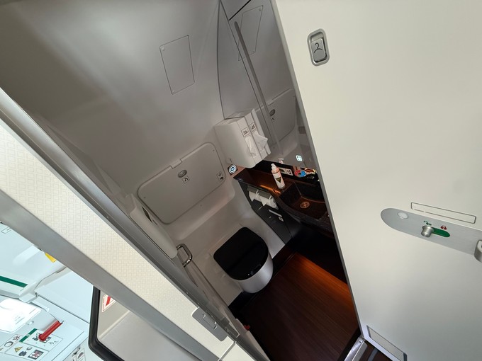 Eine Toilette im A321 LR.