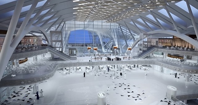 Terminal des Flughafens Neom Bay: Noch ganz schön viel Platz.