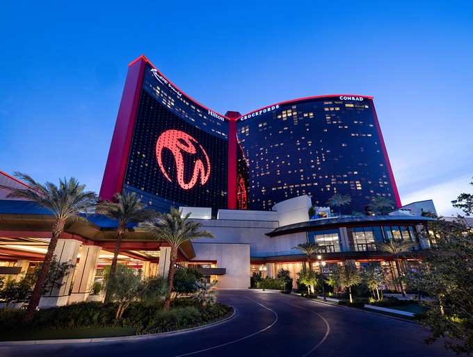 Eingang zu Resorts World Las Vegas