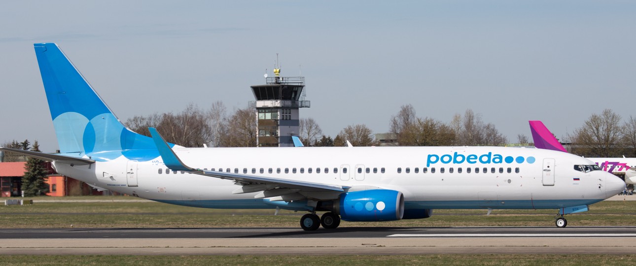 Boeing 737 von Pobeda: Die Airline braucht Ersatzteile.