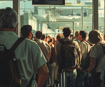 Boarding: Oft eine stressige Angelegenheit.
