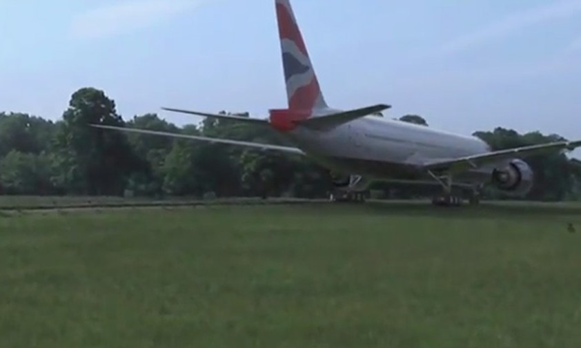 B777 im Londoner Park: Geschicktes Marketing