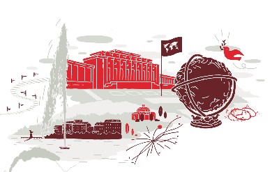 Genf ist Sitz zahlreicher globaler Organisationen, darunter die Uno. Das Wahrzeichen der Stadt, der Jet d’Eau prägt das Panorama des Genfersees. Beide ikonischen Bauwerke sind 