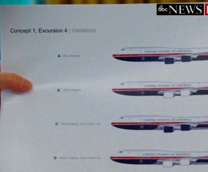 So wollte Donald Trump, dass die Air Force One künftig aussieht.