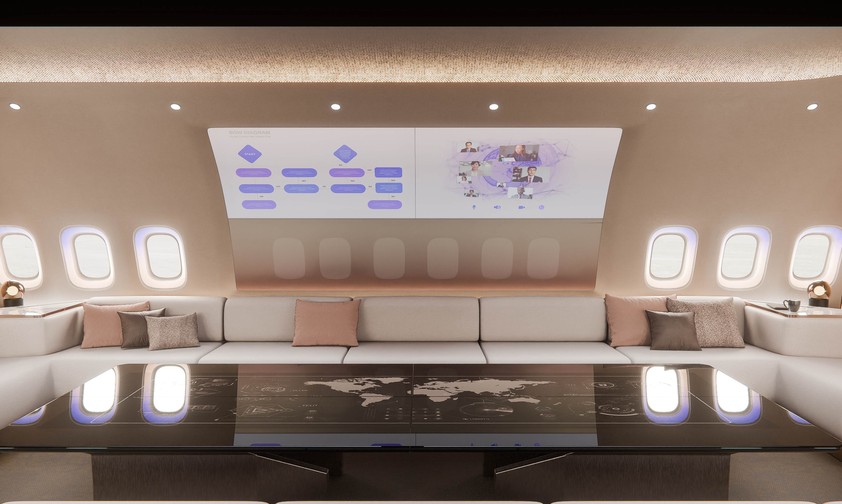 Der neue Social-Bereich in der neuen VIP-Kabine «The BowQ.