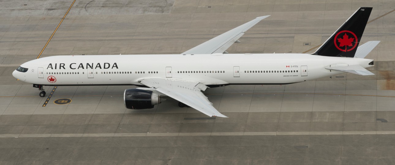 Eine Boeing 777 von Air Canada: Solch ein Jet beförderte die wertvolle Fracht.