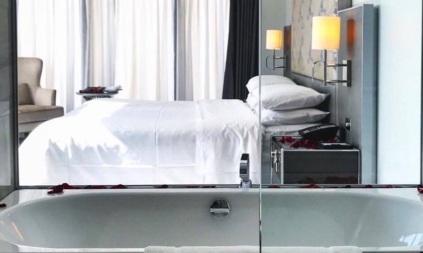 Zimmer im Sheraton Melbourne Hotel. Gehört der Qatar-Airways-Tochter.