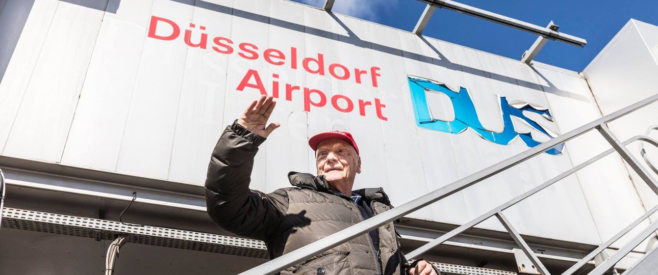 Niki Lauda in Düsseldorf: Ist immer noch an Laudamotion beteiligt.