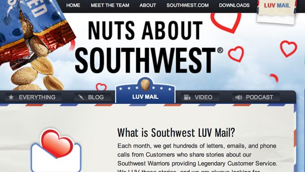 Hier besonders: Die LUV-Mail. Lobende Schreiben von zufriedenen Passagieren sollen die Mitarbeiter motivieren.