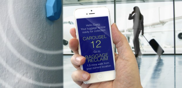 Meldung an den Passagier: Wenn es nach der Sita geht, könnten Pushmeldungen wie diese in Zukunft für Flugreisende Alltag werden.
