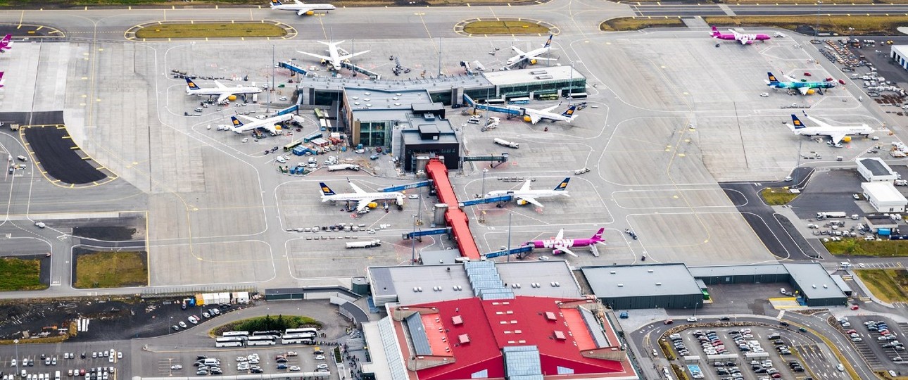 Flughafen Keflavik: So ungetrübt wie auf diesem Foto ist das Wetter derzeit nicht.