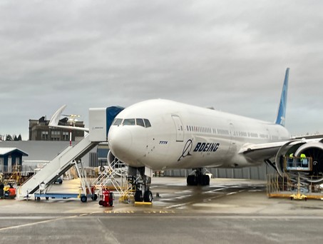 Boeing 777X-Testflugzeug: Ab April sollen auch Flugzeuge aus der Serienproduktion fliegen.