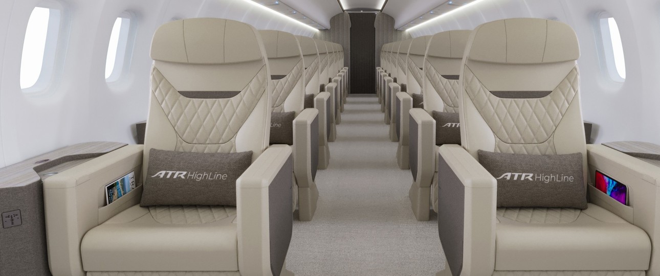 ATR-Kabine mit reiner Business-Class-Bestuhlung: Eine Option für JSX. 