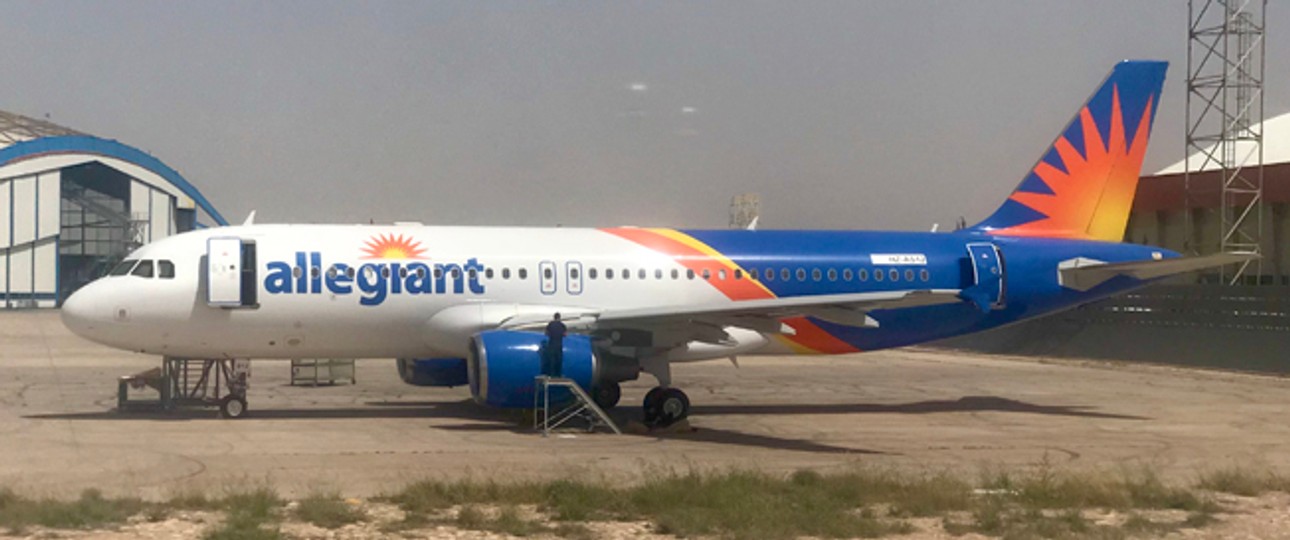 Ehemaliger Airbus A320 von Allegiant: Meist setzte die Fluggesellschaft bisher auf gebrauchte Flugzeuge.